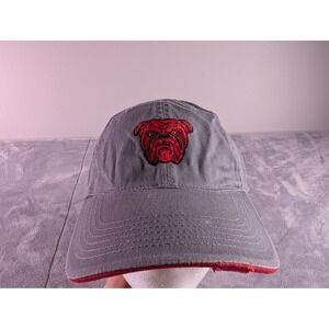 Red Dog Beer Hat Gray Red Bulldog Logo Uncommon Smooth Concept One Strapback Cap